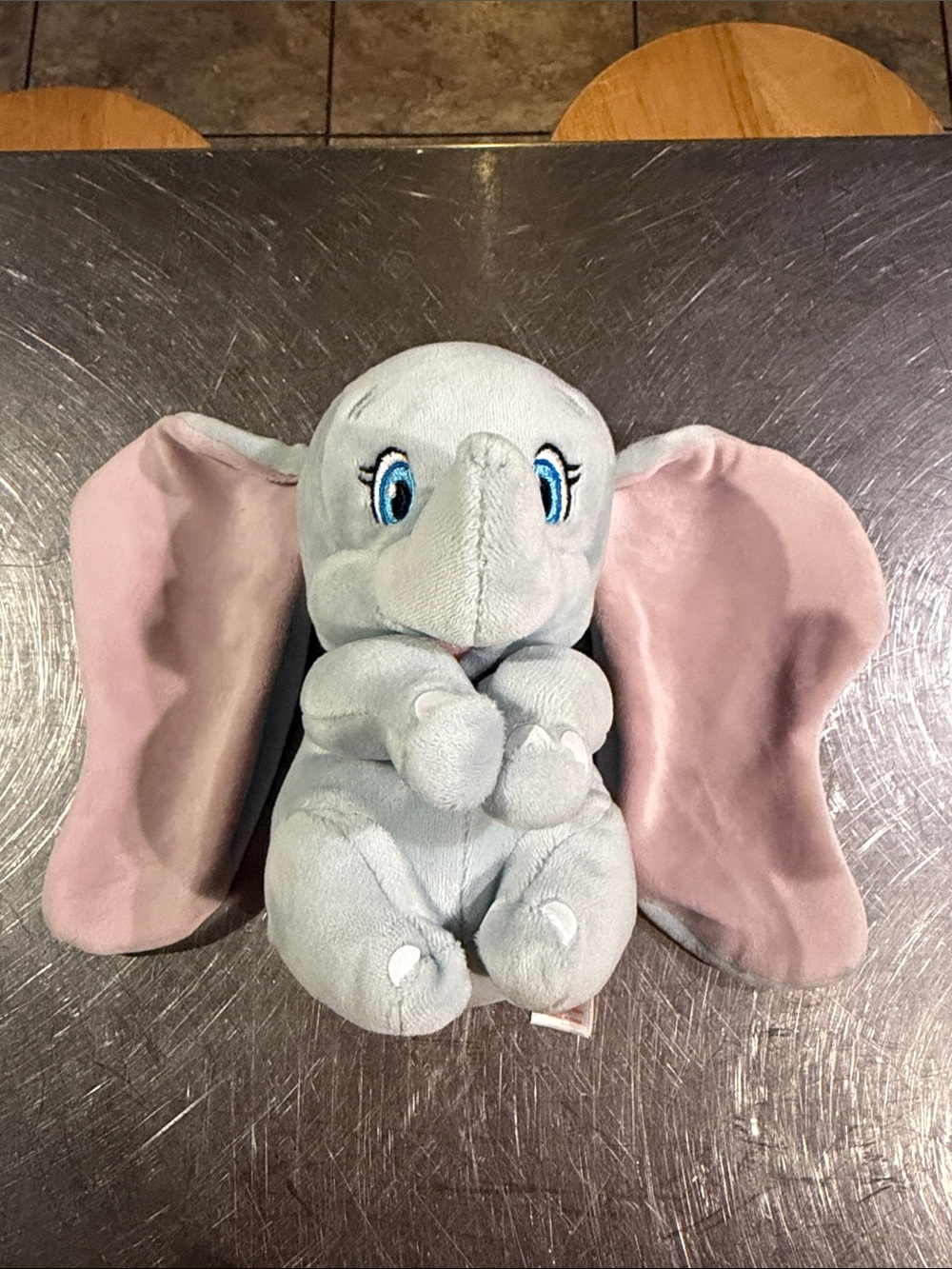 ( ty) Gray and Pink Plush Elephant ( Disney) Stuffed Toy - Kids Plush Toy
